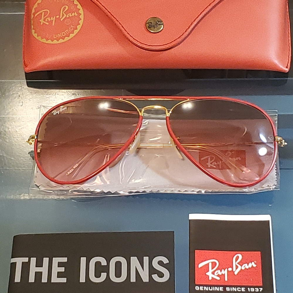 Ray Ban Aviator Full Color 3025JM RED Sunglasses